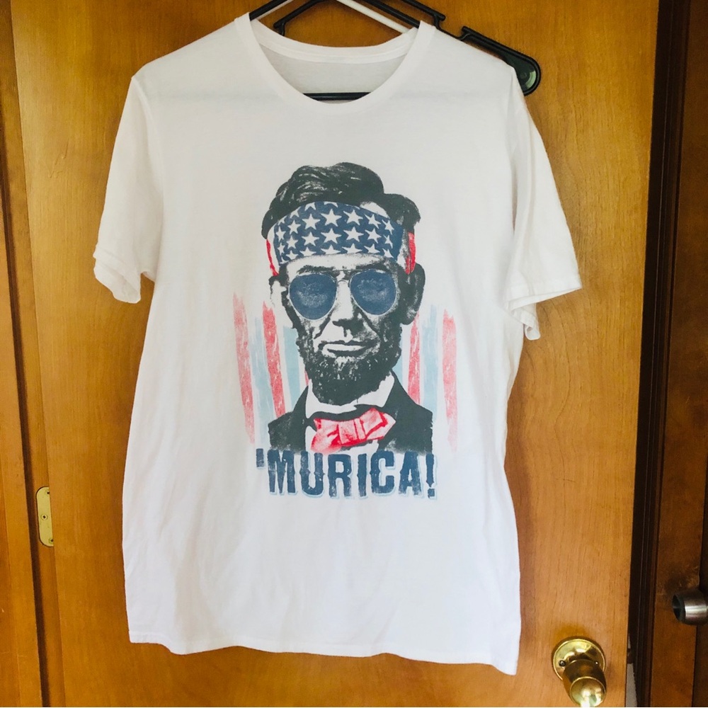 🇺🇸 Unisex-White Graphic T-Shirt